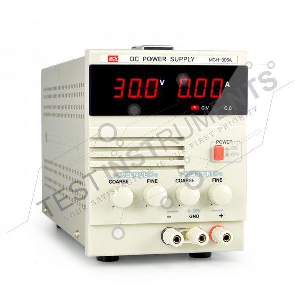 MCH-305A Digital DC Power Supply, 0 to 30V/ 5A